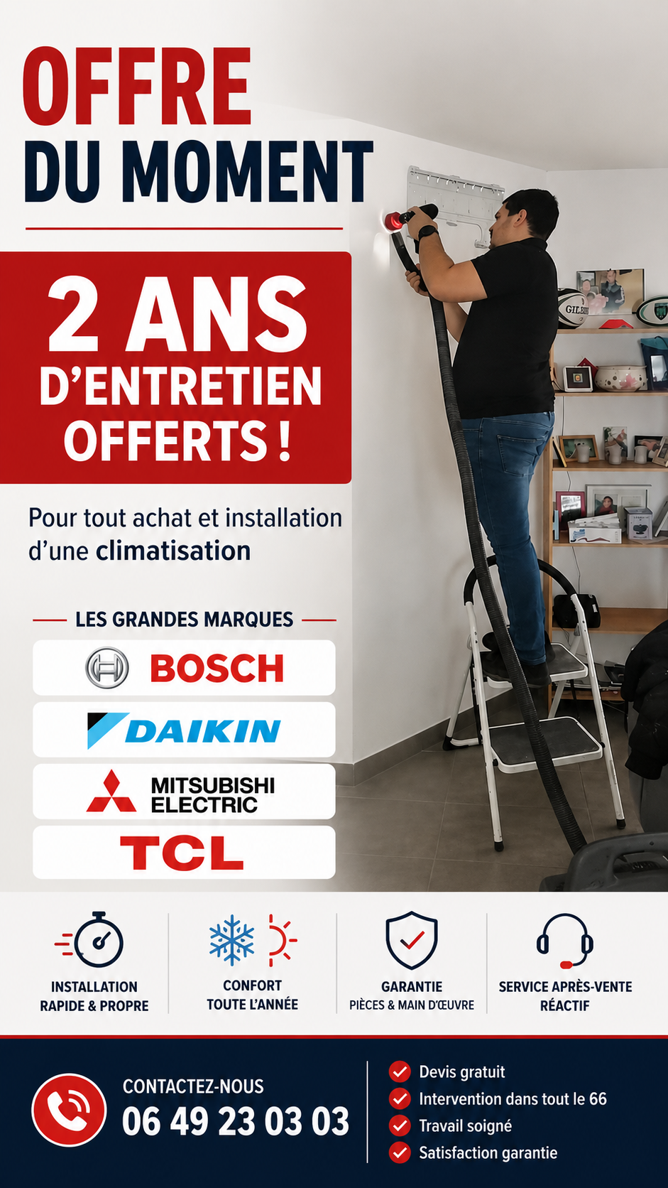 Offre climatisation reversible Entreprise Mirone
